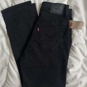 Levi's Women's High Rise Black Jeans wedgie straight 28 x 28